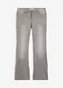 Jeans bootcut elasticizzati confortevoli, vita media, bonprix