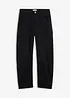Pantaloni barrel in tweed misto cotone, bonprix