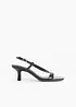 Sandali con fascette e tacco sottile, bonprix