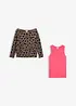 Maglione e top in misto cotone (set 2 pezzi), bonprix