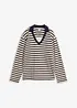 Polo 2 in 1 con scollo a V, bonprix
