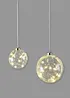 Set di decorazioni LED da appendere a forma di palla (set 2 pezzi), bonprix