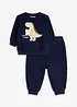 Felpa e pantaloni in puro cotone biologico (set 2 pezzi), bonprix