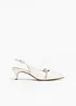 Décolleté slingback con brillantini, bonprix
