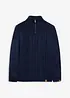Maglione in lavorazione a trecce con collo e zip, bonprix