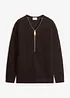 Maglione in filato grosso con cerniera, bonprix