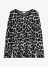 Maglione in filato fine con motivo jacquard, bonprix