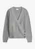 Maglione oversize con effetto incrociato, bonprix