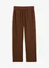 Pantaloni in pile con elastico in vita, bonprix