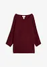Maglione oversize a costine in misto viscosa, bonprix