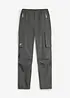 Pantaloni cargo in softshell elasticizzati idrorepellenti con vita regolabile, bonprix