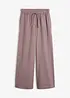 Pantaloni a palazzo in misto viscosa effetto lana, bonprix