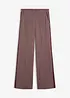 Pantaloni larghi in misto viscosa effetto lana, bonprix