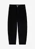 Pantaloni barrel in velluto a coste di misto cotone, bonprix