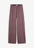 Pantaloni a palazzo effetto maglia, bonprix