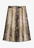 Gonna in chiffon effetto stropicciato con filato glitterato, bonprix