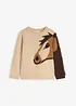 Maglione in  filato grosso con cavallo, bonprix