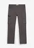 Pantaloni cargo classic fit elasticizzati con elastico in vita, straight, bonprix
