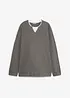 Maglia a maniche lunghe a nido d’ape, effetto 2-in-1, in puro cotone, bonprix