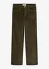 Pantaloni di velluto a coste con gambe svasate, bonprix