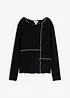 Maglia a maniche lunghe con cuciture decorative, bonprix