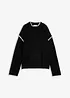 Maglione a collo alto in misto cotone, bonprix