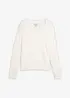 Maglione effetto peluche con viscosa, bonprix