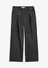 Jeans wide leg con pinces, bonprix