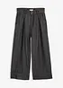 Jeans wide leg cropped, bonprix