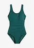 Costume intero con pieghe decorative ed effetto modellante leggero, bonprix