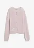 Cardigan in filato grosso di misto cotone, bonprix