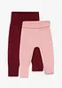 Pantaloni allungabili in morbida maglia di misto cotone (pacco da 2), bonprix