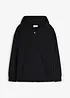 Felpa con zip e cappuccio in morbido misto cotone, bonprix
