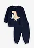 Felpa e pantaloni in puro cotone biologico (set 2 pezzi), bonprix