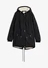 Parka con pile teddy, bonprix