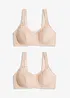 Reggiseno senza ferretto  con cotone biologico (pacco da 2), bonprix