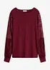 Maglia con maniche lunghe in misto viscosa, bonprix