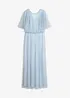Abito lungo in fine tulle con ricami e paillettes, bonprix