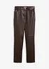 Pantaloni in similpelle con vita comoda, bonprix