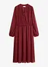 Abito in chiffon con gonna svasata, bonprix