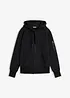 Felpa morbida in misto cotone pesante con zip e cappuccio, bonprix