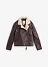 Giacca biker in nappa d'agnello, bonprix