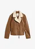 Giacca biker in nappa d'agnello, bonprix
