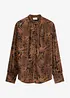 Blusa di chiffon con colletto dritto, bonprix