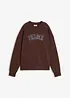 Felpa oversize in misto cotone, bonprix