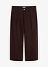 Pantaloni wide leg con pinces e vita comoda, bonprix