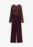 Tuta elegante con ricami e paillettes, bonprix