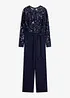 Tuta elegante con ricami e paillettes, bonprix