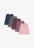 Maglia a maniche lunghe in cotone (pacco da 5), bonprix