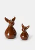 Statuetta decorativa renna (set 2 pezzi), bonprix